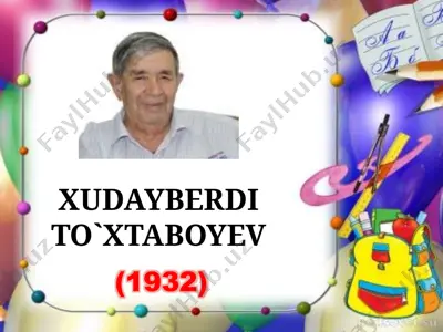 xudayberdi to`xtaboyev — PPTX
