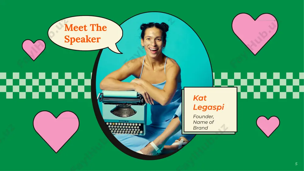 retro powerpoint template - Page 5