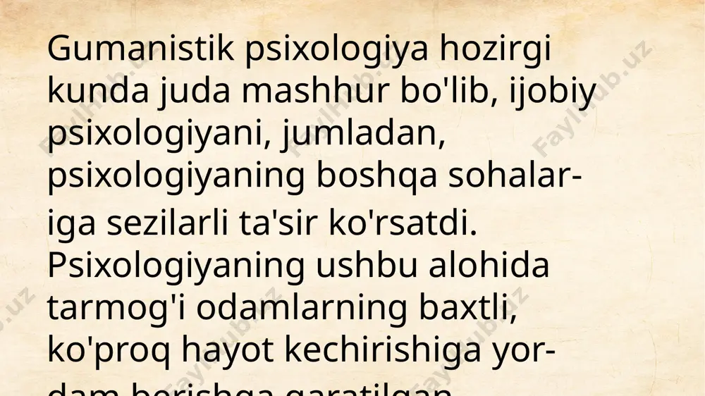 psixologik maktablarning yuzaga kelishi tarixi - Page 5