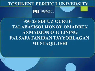 xulosachiqarishning umumiy mantiqiy tavsifi — PPTX