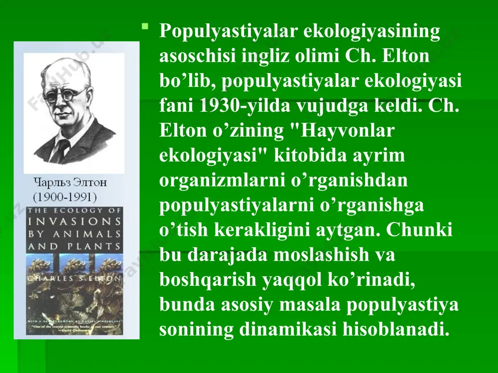 populyatsiyalar ekologiyasi - Page 4