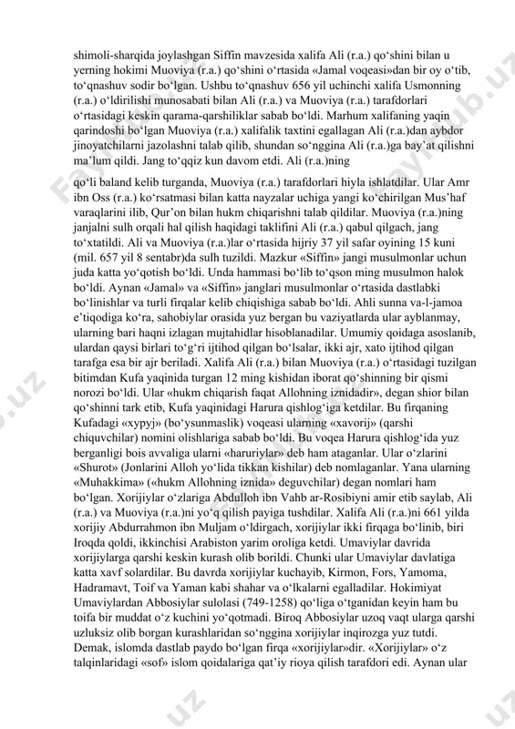 xuruj natijasida odamlar orasida, ijtimoiy fikrda yuzaga keladigan xavotirli aks- sado, shov-shuvga erishishga qaratilgani ta’kidlangan. xx asrning 60-yillaridan boshlab, terrorizmning mojarolarni keltirib chiqaruvchi hodisa sifatidagi salohiyati, butun-butun mintaqalar yo‘nalishi turlicha bo‘lgan terrorchi tashkilotlar va guruhlar faoliyat ko‘rsatgan joylarga aylanib qoldi. buning natijasida, terrorchilik harakatining ko‘lamigina emas, balki metodlari ham o‘zgardi. uning eng dahshatli ko‘rinishlaridan biri – o‘zini avvaldan o‘limga tayyorlagan terrorchi-kamikadzelar tomonidan amalga oshirilayotgan harakatlarni keltirish mumkin. musulmon mamlakatlarida terrorchi uyushmalar ommaviy bo‘la olmagani uchun aholining keng qatlamlari nomidan harakat qilish taassurotini uyg‘otish maqsadida diniy shiorlardan niqob sifatida foydalanadilar. demak, terror, terrorchilik faoliyati, terrorchi birgalikda bir butun hodisa sifatida terrorizmni tashkil etadi. hozirgi davrda u global miqyos kasb etib, xalqaro terrorizm shaklini oldi. «xalqaro terrorizm» tushunchasi davlatlar, xalqaro tashkilotlar, siyosiy partiya va harakatlarni beqarorlashtirishga qaratilgan siyosiy qo‘poruvchilik faoliyatini ifodalaydi. u og‘ir jinoyatlardan bo‘lib, uzoq davom etgan jarayonlarning hosilasi hisoblanadi. xalqaro terrorizm fenomeni, ayniqsa, xx asr boshlarida avj ola boshladi, ya’ni …