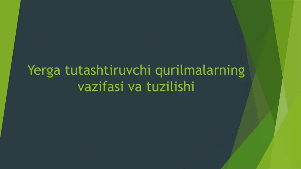 a muvozanatni saqlashda yordam beradi. masalan, bu qurilmalar elektr jihozlarining ishonchli va samarali ishlashini ta'minlaydi, shuningdek, energiya taqsimotini xavfsizroq qiladi. photo by priscilla du preez 🇨🇦 on unsplash yerga tutashtiruvchi qurilmalar va ularning ahamiyati yerga tutashtiruvchi qurilmalar elektr xavfsizligini ta'minlashda muhim rol o'ynaydi. ular elektr jihozlaridan chiqadigan ortiqcha energiyani yerga o‘tkazib, odamlar va uskunalarni himoya qiladi. shuningdek, energiya samaradorligini oshirishga yordam beradi, chunki to‘g‘ri yerga tutashgan tizimlar energiya tejalishiga olib keladi. misol sifatida, 2020-yilda o'zbekistonda o'rnatilgan yerga tutashtiruvchi tizimlar natijasida elektr energiyasi sarfi 15% ga kamaydi. bu tizimlar orqali har yili yuzaga keladigan elektr oqimlaridan 30% ga yaqin avariyalar oldini olish mumkin. bunday qurilmalar, shuningdek, katta avariyalar va jarohatlardan himoya qilishda muhim ahamiyatga ega. photo by brooke cagle on unsplash tuzilishi: materiallar tahlili yerga tutashtiruvchi qurilmalarda ishlatiladigan asosiy materiallar quyidagilardir: mis, alyuminiy va po'lat. mis yuqori elektr o'tkazuvchanligi va korroziyaga chidamliligi bilan ajralib turadi, alyuminiy esa engil va iqtisodiy jihatdan …