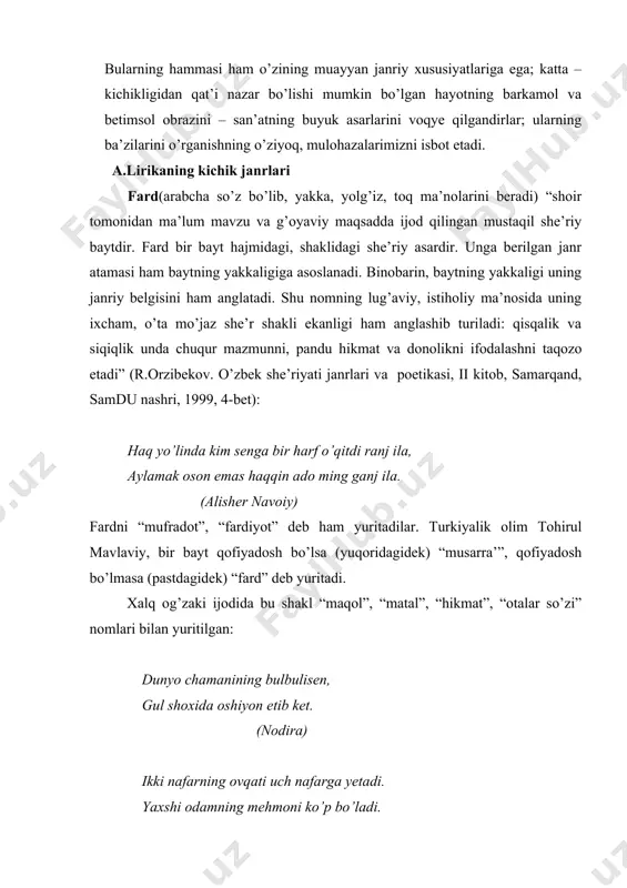 o’z, ma’nosi uchlik, uchlama) mumtoz poeziyamizda kam yaratilgan. “bu shaklning kam qo’llanilganining sababi 1-2 juft misradan keyingi 3- misraning qofiya jihatidan toq bo’lishidir (aab). bu holat esa she’rda notamomlikka, fikriy uzilishga sabab bo’lishi mumkin” (r.orzibekov. o’zbek she’riyati janrlari, 52-bet) deb asoslash noo’rindir. bizningcha, uning asosini davr va odamlar ehtiyojidan izlash to’g’riroq bo’lgan bo’lardi. musallas yevropa adabiyotida “tersina” (it. uchlik), bugungi poeziyamizda “uch chanoq” deb yuritiladi. unda poetik olamning obrazi to’liq ifodasini topa oladi; bugungi “tezkor” zamonda kishilarning murakkab, ziddiyatlarga to’la, shiddatkor, betakror ruhiy dunyolarini borlig’icha namoyon etishga qodir kuch-mo’jiza bor. unda olam mohiyatining, tuyg’ular mag’zining falsafasi ifodasi, bu ifodaning eng nozik va judayam ixcham jonli surati mujassam: hyech bir inson anglamas bizni, itdek tepib o’tar kiborlar, eh, naqadar baxtsizdir ular. rauf parfi o’zturkning bu asaridagi poetik falsafani faqatgina uchlik real ifodalay oladi, uni boshqacha (ruboiy, to’rtlik, muxammas...va h.) janrlar kashf eta olmaydi. bu fikrning isbotini rauf parfi, vosit sa’dulla, anvar …