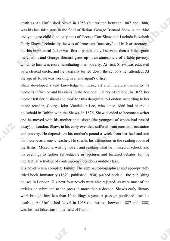 unlovable lovers do not attract sympathy; it's a social evil rather than a romantic situation where attention is focused, and the action is well organized in the direction of satirical comedy. the course paper includes introduction, main part, conclusion and list of references. the main part includes warren's career-controlled dramatic tendencies, written in 1893 but not performed until 1902 because lord chamberlain, the play's censor, refused to give her permission. its theme is organized prostitution, and its action revolves around an educated young woman discovering that her mother has graduated from "the profession" to become a co-owner of brothels across the country. europe. here again, the economic determinants of the situation are highlighted, and the subject is treated with no remorse and without the hysteria of trendy comedies about “women.” fallen woman". like many of shaw's works, the play is, within limits, a play of ideas, but the medium by …