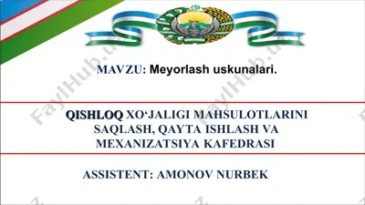 aralashtirgichlar — PPT