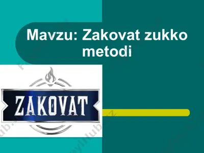 zakovat zukko metodi — PPTX