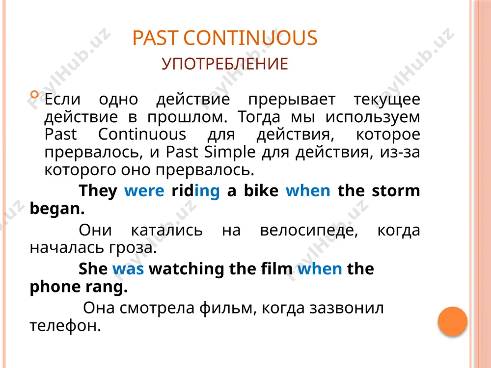 past continuous - Page 4