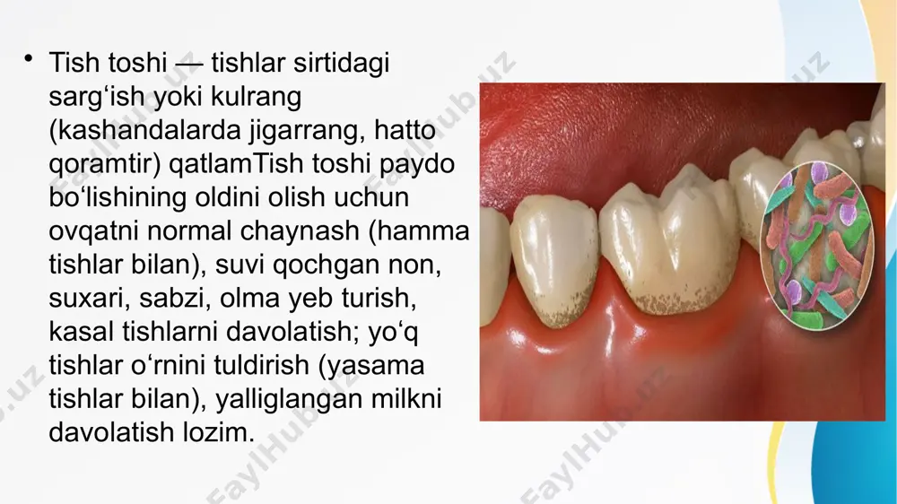 tish kasalliklari haqida ma'lumotlar - Page 5