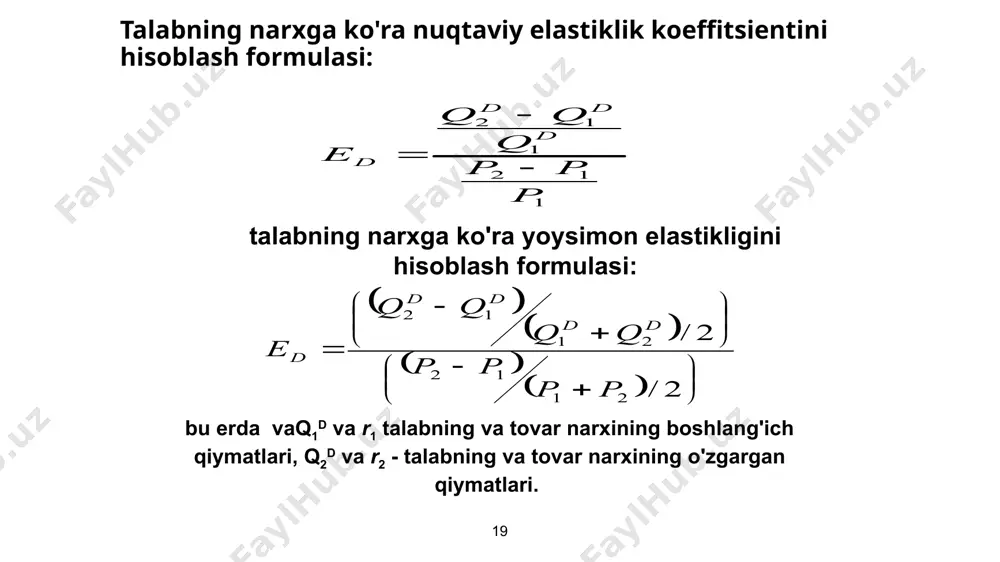 talab va taklif elastikligi - Page 3