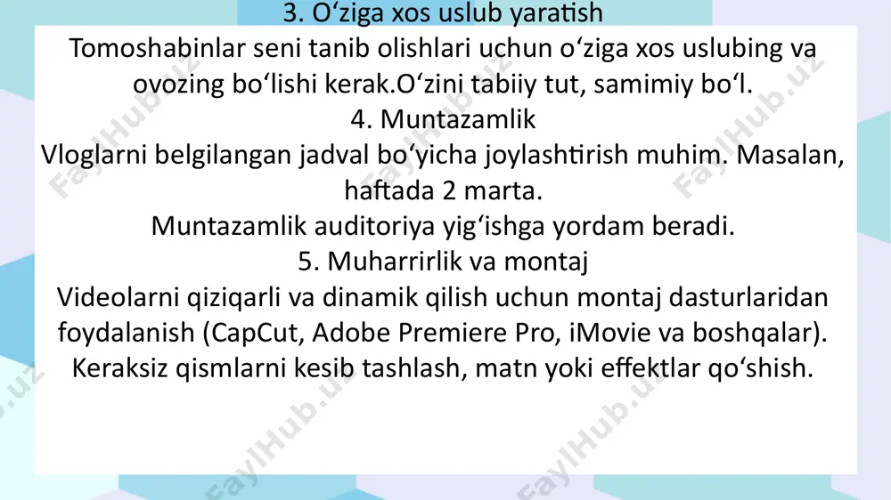 vlog yuritish qoidalari - Page 4