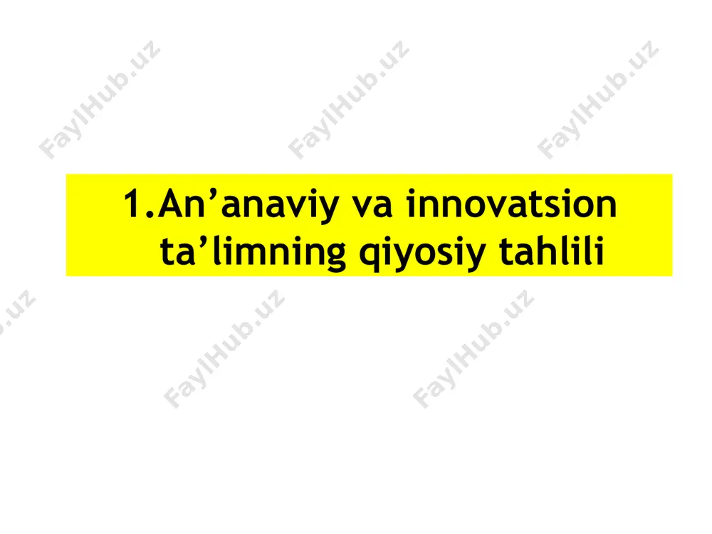 akliga javob beradi. masalan: v.f.shatalovning matematika darsida teoremani isbotlay borib, ortiqcha bironta so‘z ishlatmaydi. matematika o‘qituvchisining hikoyasi juda aniq bo‘lishi kerak. i.p.volkovning ijodkorlik (mehnat) darsida o‘quvchilarning shovqin qilishiga yo‘l qo‘yiladi. o‘quvchilar unga ko‘plab savollar bilan murojaat qilishadi. e.n.ilin badiiy asarni tahlil eta borib, taxlil badiiy shaklda bo‘lishiga xarakat qiladi. ilmiy yo‘nalishlarda yangilik va innovatsiya tushunchalari farqlanadi: yangilik – bu vosita: yangi metod, metodika, texnologiya va boshqalar. “innovatsiya” - bu ta’lim: ma’lum bosqichlar bo‘yicha rivojlanadigan jarayon. pedagogik innovatsiyalar ikkita asosiy yondashuvga asoslanadi: o‘quvchi/talabaga yo‘naltirilgan yondashuv o‘quv jarayonini har bir o‘quvchi/talaba shaxsiga yo‘naltirishni nazarda tutadi. zamonaviy pedagogika har bir o‘quvchining o‘ziga xos tajribasi va xarakterini hisobga olishi, uning individualligi va iste’dodini rivojlantirishi kerak. ushbu yondashuvni amalga oshirish tanlov tamoyillariga tayanishni o‘z ichiga oladi (talabalar o‘zlari xohlagan sohalarni tanlashlari mumkin), ishonch (o‘qituvchilar tomonidan avtoritar bosimning yo‘qligi), ijodkorlik va muvaffaqiyat, sub’yektivlik, individuallik; kompetensiyaga asoslangan yondashuv maktab uchun yangi. u asosiy e’tiborni o‘rganish natijasiga qaratadi, …