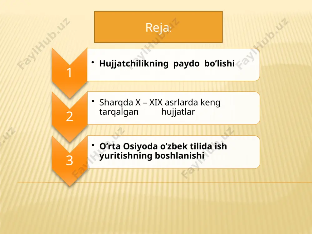 xx asrdan so’ng o’zbek xonlari va amrlari saroylarida yozilgan turli xil hujjatlar o’ziga xos mazmuni, muayyan tartibi va nutqiy qolipibilan ajralib turadi image3.png /docprops/thumbnail.jpeg