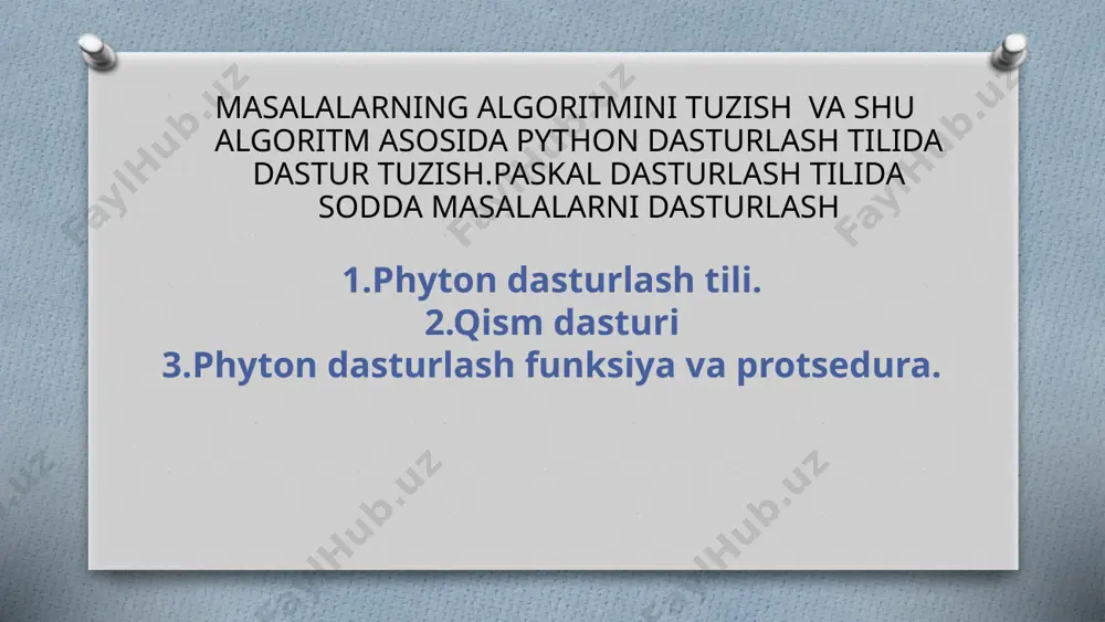 python dasturlash tili - Page 2