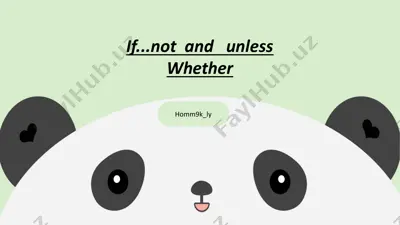 conditional sentences explained — PPTX