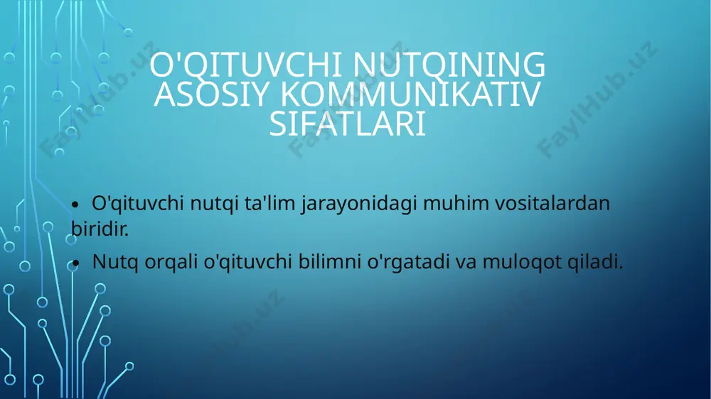 "o'qituvchi nutqining asosiy kommunikativ sifatlari" - Page 2