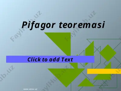 pifagor teoremasi — PPT