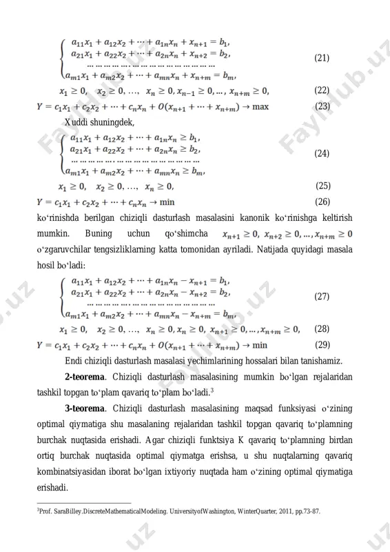 chiziqli dasturlash masalasining umumiy qo‘yilishi - Page 5
