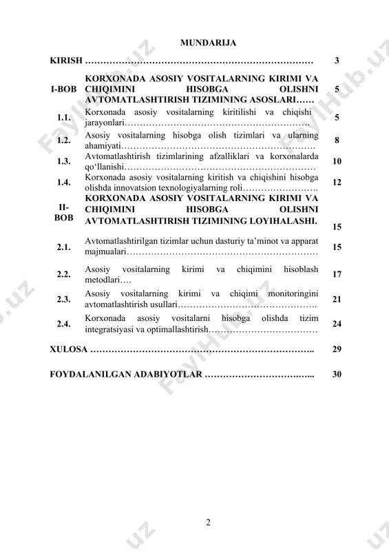 nergiya tejamkorligini oshirish, va ayni paytda iqtisodiy jihatdan samarali yechimlarni taklif etadi. ushbu tizimlar energiya manbalaridan foydalanishda muvozanat yaratishga, energiya tejashga, va ekologik izlarni kamaytirishga yordam beradi. energiya boshqaruvining maqsadi resurslarni to'g'ri taqsimlash, energiya sarfini kamaytirish va energiya ta'minotini boshqarishni avtomatlashtirishdir. ems tizimlari sanoat, tijorat va aholiga xizmat ko‘rsatadigan sektorlar uchun samarali echimlarni taklif etadi. bu tizimlarning rivojlanishi, ayniqsa iqlim o‘zgarishlari va energiya ta'minotining ishonchliligi bilan bog‘liq tahdidlar ortib borgan bir paytda, ularning dolzarbligi yanada oshgan. tizimlarni loyihalash, ularning samaradorligini oshirish va energiya boshqaruvini optimallashtirish bo'yicha yangi innovatsiyalarni tatbiq etish zarurati mavjud. kurs ishining maqsadi: energiya boshqaruvi tizimlarini loyihalashda zamonaviy usullarni o‘rganish, ularning samaradorligini oshirish va energiya ta'minotini boshqarishning innovatsion yondoshuvlarini ishlab chiqishdir. ushbu maqsadga erishish uchun ems tizimlarining struktura, komponentlar, energiya resurslaridan foydalanish samaradorligini baholash, va energiya tejash usullarini ishlab chiqish bo‘yicha metodlar ishlab chiqiladi. kurs ishining vazifalari: energiya boshqaruvi tizimlarining asosiy prinsiplari va funksiyalarini o‘rganish. energiya boshqaruvi tizimlari …