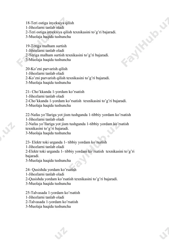 muolaja uchun qo’lni tayyorlash - Page 3