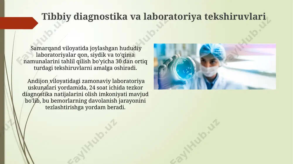 laboratoriya xizmati va uning sogʻligʻini saqlash tizimidagi oʻrni - Page 4