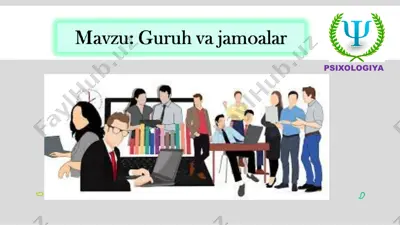 guruh va jamoalar — PPT