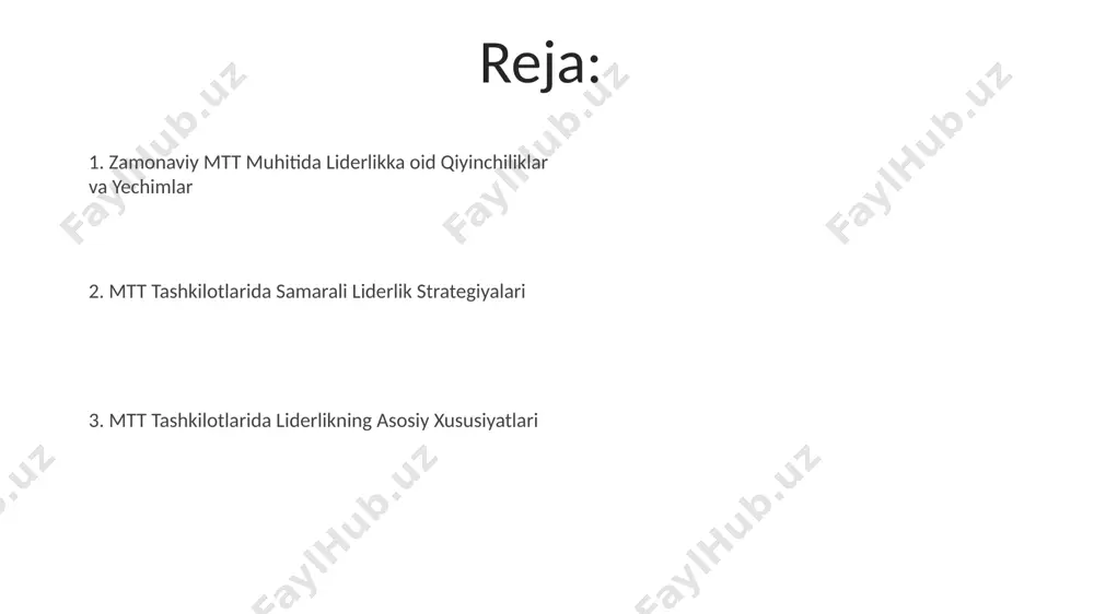 sh xorij tajribasi, masalan, aqshning silikon vodiysidagi startaplar, loyihalarga 10 million dollargacha investitsiya qilish orqali innovatsiyalarni 30% tezlashtirishi mumkinligini ko'rsatadi. innovatsiyalarni rag'batlantirish uchun toshkentdagi 5 ta yirik kompaniyada o'tkazilgan tadqiqotlar shuni ko'rsatdiki, mukofotlash tizimlari samaradorligini 25% ga oshirish mumkin. muloqot va hamkorlik madaniyati toshkent shahridagi mtt tashkilotlarining 70% i muloqot va hamkorlik madaniyatini rivojlantirish uchun maxsus treninglar va seminarlar o‘tkazish orqali 20% ga ish unumdorligini oshirishga erishgan. andijon viloyatida joylashgan kichik mtt tashkilotlarining tajribasi shuni ko‘rsatadiki, loyihalar ustida jamoaviy ishlash va ochiq muloqot natijasida 15% ga xatoliklar soni kamaygan. xodimlarni rivojlantirish va motivatsiya тошкент шаҳридаги mtt ташкилотида ходимларни мотивациялаш учун 30% иш ҳажмигача бўлган бонуслар тизими жорий этилган бўлиб, бу самарадорликни 15% га оширди. mtt ташкилотидаги ходимларнинг 70% иштирок этган онлайн тренинглар самарқанд ва бухоро филиалларига ҳам тарқатилган ва бу билимларни яхшилашнинг самарали усули бўлди. mtt liderining axloqiy asoslari mtt liderining axloqiy asoslari samarqanddagi 5 yillik tadqiqotlarga ko'ra, shaffoflik va …