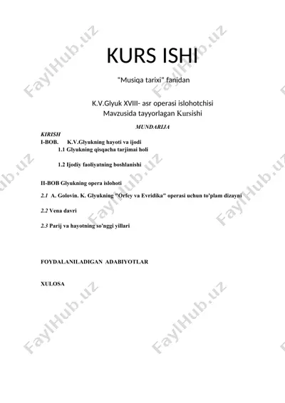 k.v.glyuk xviii- asr operasi islohotchisi — DOCX