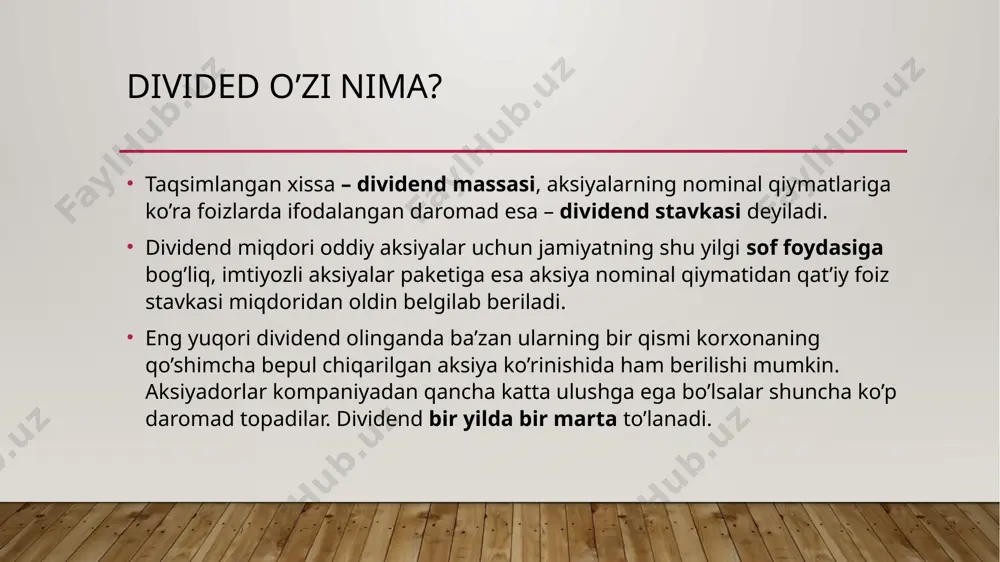 dividend siyosatining mohiyati - Page 3