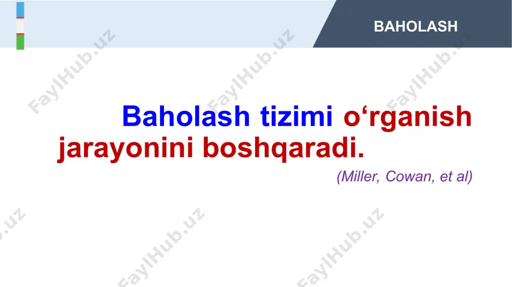 h cheklangan kvota sharoitida tanlash summativ baholash baholash vositalari: test yozma ish og‘zaki so‘rov loyiha portfolio … … … shakllantiruvchi (formativ) baholash va xulosalovchi (summativ) baholashning chegaralari ajratiladi: a) formativ baholarga norasmiy tus beriladi b) o’quv yili yakunida yagona topshiriqlar asosida rasmiy (summativ) baholashlar o‘tkaziladi. shakllantiruvchi (formativ) baholash va xulosalovchi (summativ) baholash o‘quv maqsadlari va malaka talablariga asoslangan holda amalga oshiriladi. baholash vositalari (instrumentlar) sinovdan o‘tkaziladi va fanlarning xususiyatlaridan kelib chiqib samaralilari ajratib olinadi. e’tiboringiz uchun rahmat! high pile of hardcover books vector red dart arrows flying to target dartboard. metaphor to target success, winner concept. isolated on white background.