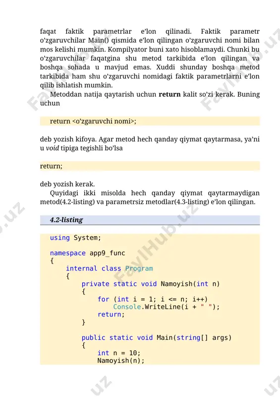 atr uzunligi n dan katta bo‘lsa, uning o`ng tomonidan ortiqcha simvollar olib tashlansin, agar s satr uzunligi n dan kichik bo‘lsa, uning o`ng tomoniga nuqtalar qo‘shilsin. 2. butun musbat n1, n2 sonlar va s1, s2 satrlar berilgan. bu satrlardan foydalanib yangi s satr hosil qilinsin: s satrning dastlabki n1 ta simvoli s1 satrning bosh qismidan, oxirgi n2 ta simvoli s2 satrning oxiridan iborat bo‘lsin. 3. ▲ s satr va c simvol berilgan. s satrdagi har bir uchragan c simvol ikkilantirilsin. 4. c simvol va s, s0 satrlar berilgan. s satrda uchragan har bir c simvolning oldiga s0 satr joylashtirilsin. 5. c simvol va s, s0 satrlar berilgan. s satrda uchragan har bir c simvoldan keyinga s0 satr joylashtirilsin. 6. s va s0 satrlar berilgan. agar s0 satr s satrda mavjud bo‘lsa true aks holda false qiymat chiqarilsin. 7. s va s0 satrlar berilgan. s satrda s0 satrning necha marta uchrashi …