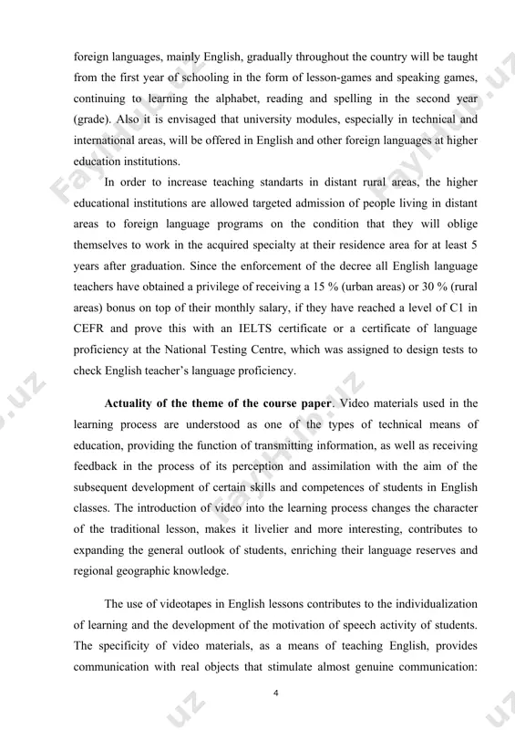 further improvement. it is necessary to strive to ensure that students receive satisfaction from the film precisely through an understanding of the language, and not only through an interesting and entertaining plot. it should be noted that the video is not only a source of information. the use of a video film contributes to the development of various aspects of students' mental activity, and above all, attention and memory. during viewing in the classroom, there is an atmosphere of joint cognitive activity. under these conditions, even an inattentive student becomes attentive, because students need to make some efforts to understand the content of the film. so involuntary attention turns into voluntary, and the intensity of attention influences the process of memorization. the use of various channels of information (auditory and visual channels, motor perception) has a positive effect on the strength of capturing regional geographic and linguistic material. the actuality …