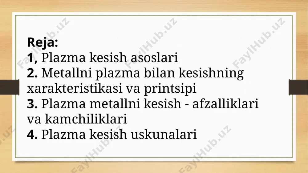 hamma narsa faqat amalda o'rganilishi mumkin. ammo o'rnatishni sotib olishdan oldin ham ba'zi xususiyatlarni hisobga olish kerak. shunday qilib, bilvosita va to'g'ridan-to'g'ri ta'sir qiluvchi plazma mash'alalari mavjud. va agar ikkinchisi uchun qayta ishlangan material elektr energiyasini uzatishi va umumiy elektr tarmog'iga (elektrod vazifasini o'taydigan) kiritilishi kerak bo'lsa, unda birinchisi uchun bunday ehtiyoj yo'q. bu holda metallni kesish uchun plazma ushlagich ichidagi o'rnatilgan elektrod yordamida olinadi. ushbu usul elektr tokini o'tkazmaydigan metallar va boshqa materiallar uchun qo'llaniladi. metallni plazma bilan kesishning xarakteristikasi va printsipi plazma metallni kesishning asosiy ish printsipi quyidagicha ta'riflanishi mumkin:jarayon kesilayotgan materialning suyuqlik holatiga bir zumda qizdirilishi bilan bog'liq bo'lganligi sababli, kesish paytida metallning qalinligi: alyuminiy 120 mm gacha; mis 80 mm; uglerod va qotishma po'latdan 50 mm gacha; 90 mm gacha bo'lgan quyma temir. plazma kesishning ishlashiga ta'sir qiluvchi ikkita asosiy materialni qayta ishlash usuli mavjud. aynan: 1.plazma-ark - bu usul elektr tokini o'tkazishga qodir bo'lgan barcha …