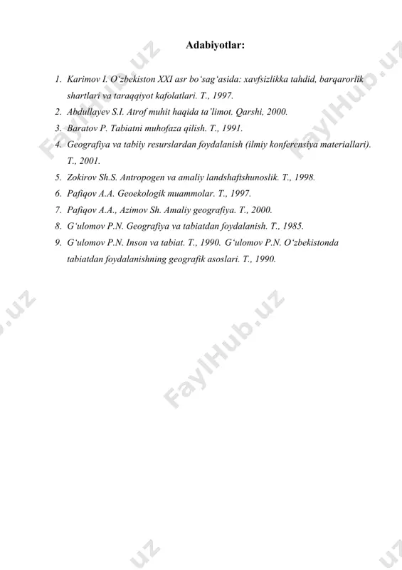 atrof muhit va tabiatdan foydalanish - Page 5