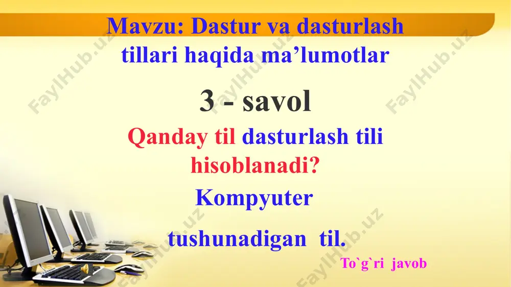 dastur va dasturlash tillari haqida savol javoblar - Page 4