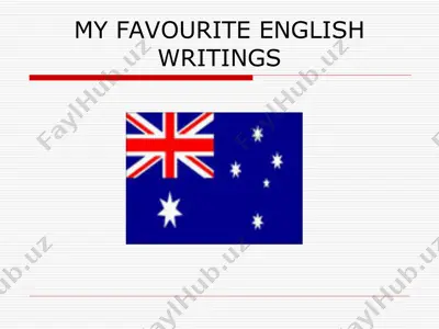 my favourite english writings — PPT