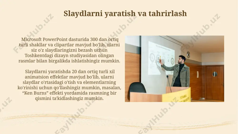 powerpoint dasturi bo‘yicha ma’lumotnoma taqdimoti - Page 5