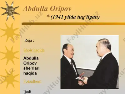abdulla oripov 5 — PPT