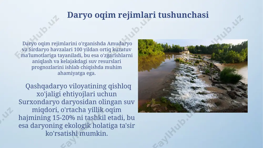 daryolar suv rejimining davrlari - Page 5