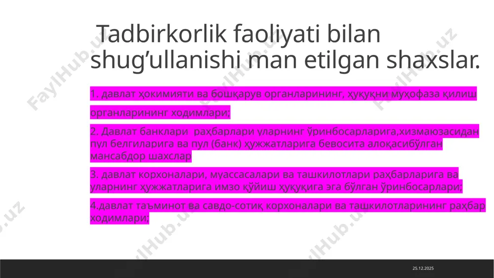 tadbirkorlik subyektlari va ularning turlari - Page 5
