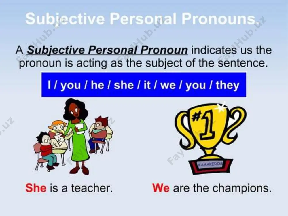 personal pronouns - Page 4