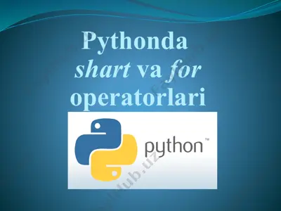 python'da shart va for operatorlari — PPTX