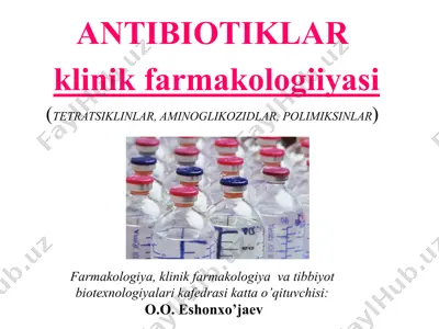 аntibiotiklаr — PPTX