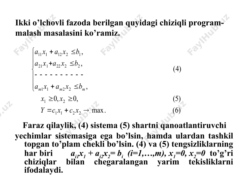 chiziqli proqrammalash masalasini grafik usul bilan yechish - Page 4