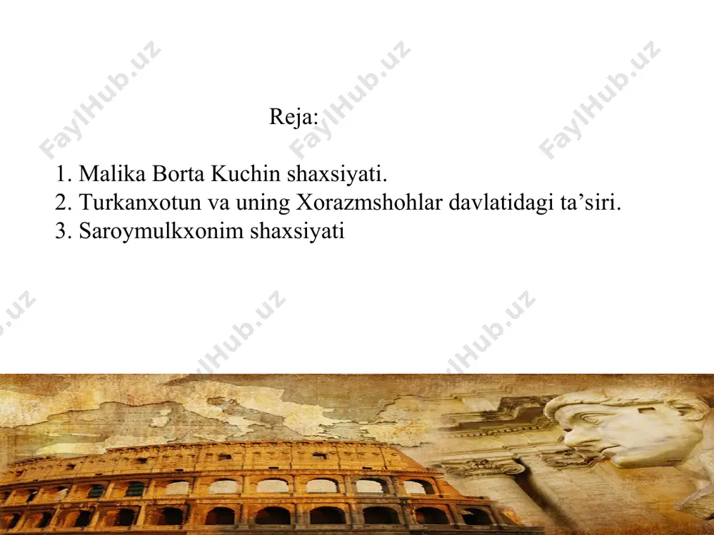 lar shaharsozlikda kashshof bo'lib, birinchi ko'cha parallel dizaynlarini yaratdilar. 5. yo'l belgilari zamonaviy ixtiro emas, rimliklar ham ulardan foydalanganlar. o'zlarining barcha ko'p yo'llarida ular sayohatchilarga rim va boshqa shaharlardan yo'nalish va masofa haqida ma'lumot berish uchun katta "mo'ljallardan" foydalanganlar. rim devorlari va rimning mashhur darvozalari rimdagi avrelian devori turli davrlarda qadimiy shaharni oʻrab turgan istehkomlardan biridir. (miloddan avvalgi 275-271) mudofaa inshootlari 19 km ga choʻzilgan. qal'a devorlari aholini dushmanlardan himoya qildi. aurelian devorining atigi 4 yil ichida qurib bitkazilganligi tarixchi va muhandislarni hamon hayratda qoldiradi. aurelian darvozasi tiburtin darvozasi aurelian devori qadimgi rim arxitekturasi oʻziga xos sanʼat turi sifatida miloddan avvalgi iv-i asrlarda shakllangan.. qadimgi binolar ko'plab urushlar va tabiiy ofatlarga qaramay, mo''jizaviy tarzda bugungi kungacha omon qolishga muvaffaq bo'ldi. qadimgi rim arxitekturasining meʼmoriy yodgorliklari hozirgacha oʻzining ulugʻvorligi va monumentalligi bilan maftun etadi qadimgi rim me'morchiligining eng mashhur yodgorligi kolizeydir. kolizey rim imperiyasi paytida (milodiy 72-80-yillarda), imperator vespasian, keyin esa …