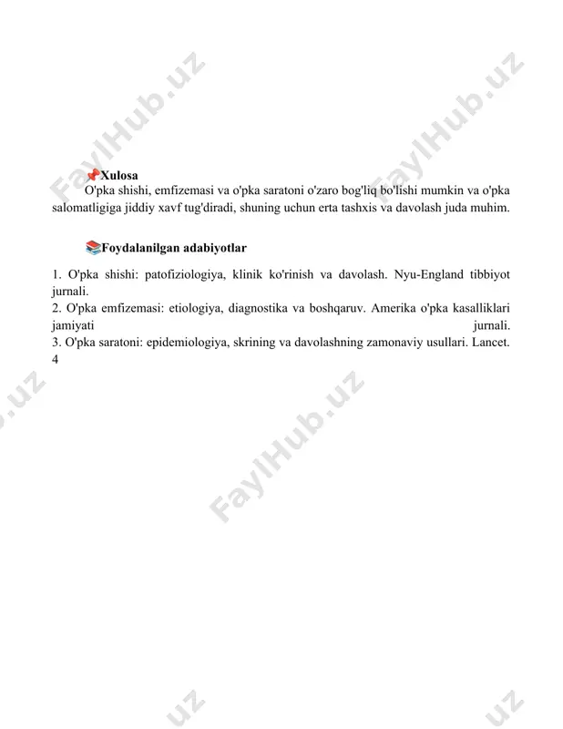 o'pka suli o'pka emfezemasi va o'pka raki - Page 5