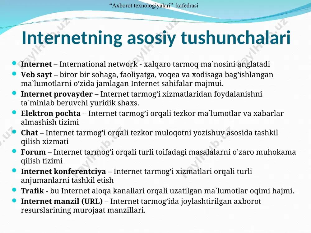 internet tarmog’i xizmatlari - Page 4