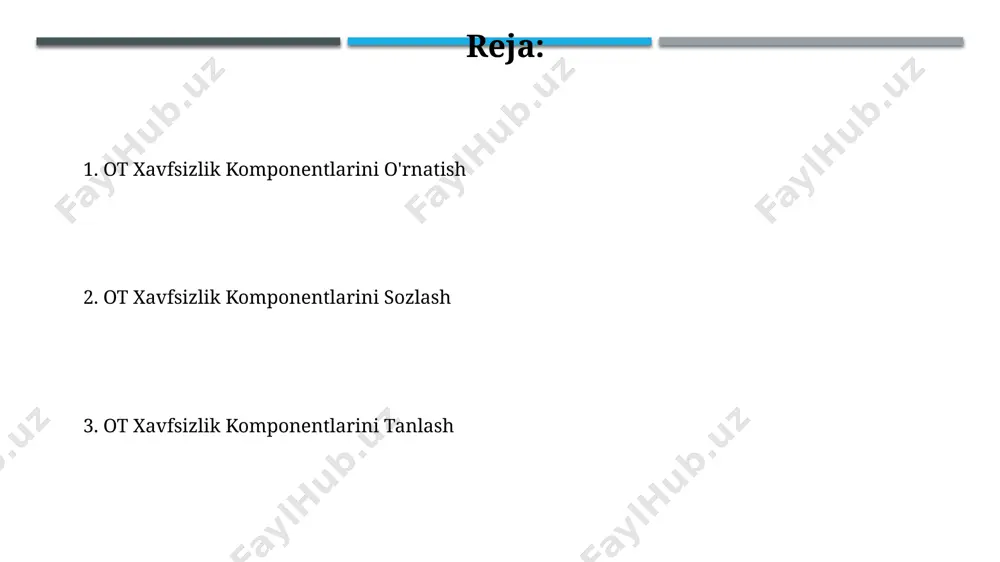 va administrator tomonidan qo'lda ochilishi lozim. foydalanuvchilarga 2-omilli autentifikatsiya (2fa) orqali qo'shimcha xavfsizlik darajasini ta'minlash uchun, masalan, google authenticator yoki sms-kodlar orqali 6 ta raqamli kodlardan foydalanishni majburlash mumkin. xavfsizlik siyosatini belgilash xavfsizlik siyosati kamida har 6 oyda qayta ko'rib chiqilib, yangi tahdidlar va zaifliklarga moslashtirilishi, shuningdek, muvaffaqiyatsiz kirish urinishining 3 tadan ortiq urinishdan keyin hisobni blokirovka qilish mexanizmini o'z ichiga olishi lozim. xavfsizlik siyosati, 3 ta asosiy komponent – foydalanuvchi autentifikatsiyasi, ruxsatlar boshqaruvi va audit yozuvlari – ni o'z ichiga olib, kamida 128 bitli kalit uzunligiga ega bo'lishi kerak. zaifliklarni aniqlash va bartaraf etish tarmoqdagi qurilmalarning 80% dan ko'p qismini multi-faktor autentifikatsiya (mfa) bilan himoya qilish orqali kirishga oid zaifliklarni sezilarli darajada kamaytirish mumkin. dasturiy ta'minot yangilanishlarini muntazam ravishda tekshirib, kamida 2 hafta ichida 5 ta muhim xavfsizlik yamoqlarini o'rnatish orqali zaifliklarni kamaytirish mumkin. xavfsizlik jurnallarini yig'ish va tahlil qilish muhim xavfsizlik hodisalarini aniqlash uchun, jurnallarda kamida 5 ta …