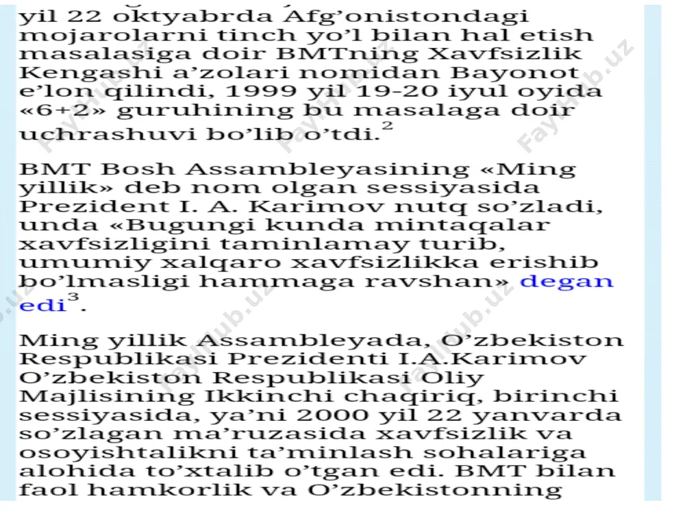 o'zbekistonning markaziy osiyo mintaqada xavfsizlikni ta'minlash - Page 5