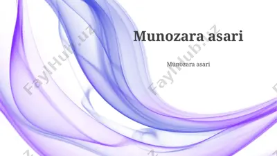 munozara asari — PPTX